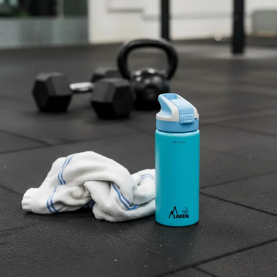 Laken Summit çelik termos spor salonunda