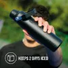 Stanley IceFlow Fast Flow Bottle - Yalıtımlı Çelik Şişe 0.6L Black - Matara