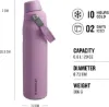 Stanley IceFlow Fast Flow Bottle - Yalıtımlı Çelik Şişe 0.6L Lilac - Matara