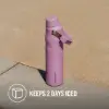 Stanley IceFlow Fast Flow Bottle - Yalıtımlı Çelik Şişe 0.6L Lilac - Matara