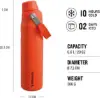 Stanley IceFlow Fast Flow Bottle - Yalıtımlı Çelik Şişe 0.6L Tigerlily - Matara