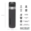 Stanley Quick Flip Water Bottle - Yalıtımlı 0.7L Charcoal (Gri) - Matara
