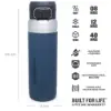 Stanley Quick Flip Water Bottle - Yalıtımlı 0.7L Dark Blue(Koyu Mavi) - Matara