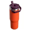 Stanley IceFlow Flip Straw Tumbler - Pipetli 0.89L Tigerlily (Kırmızı) - Termos Bardak
