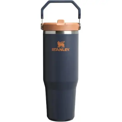 Stanley IceFlow Flip Straw Tumbler - Pipetli 0.89L Twilight (Lacivert) - Termos Bardak