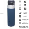 Stanley Quick Flip Water Bottle - Paslanmaz Çelik 1.06L Lacivert - Termos