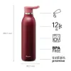 Aladdin CityLoop Thermavac eCycle Stainless Steel - Çelik Su u 0.6L Burgundy Red - Termos