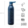Aladdin CityLoop Thermavac eCycle Stainless Steel - Çelik Su u 0.6L Deep Navy Wave Print - Termos