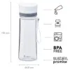Aladdin Aveo Water Bottle 0.35L Clear&Grey - Matara