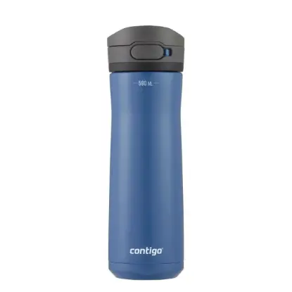 Contigo Jackson Chill AUTOPOP Water Bottle - Çelik 0.59L Mavi - Matara