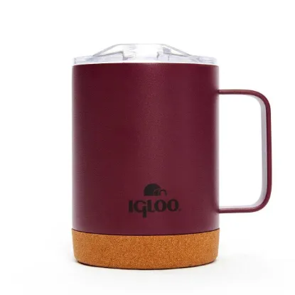 Igloo Cork Mug - Kamp Bardağı 0.35L Bordo - Termos Bardak
