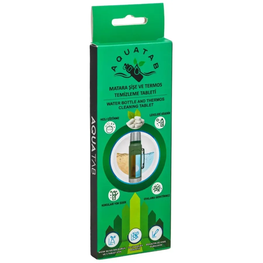 Aquatab Cleaning Tablet -  ve  Temizlik Tableti 10'lu Paket   - Matara