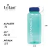 Igloo Sports Tritan Matara 1.1 Litre Turkuaz Beyaz