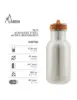 Laken Desenli 0.5L Basic wFC - Paslanmaz Çelik Çocuk Matarası Eco Robot