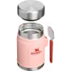 Stanley 0.4L Classic Food Jar - Çelik Kaşıklı Yemek Termosu Peach Rose (New)