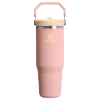 Stanley 0.89L IceFlow Flip Straw Tumbler - Pipetli Termos Bardak Peach Rose