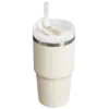Stanley 0.6L Quencher H2.O FlowState Tumbler Pipetli Termos Bardak Cream - Krem
