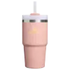 Stanley 0.6L Quencher H2.O FlowState Tumbler Pipetli Termos Bardak Peach Rose