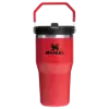 Stanley 0.6L IceFlow Flip Straw Tumbler - Pipetli Termos Bardak Chili Black