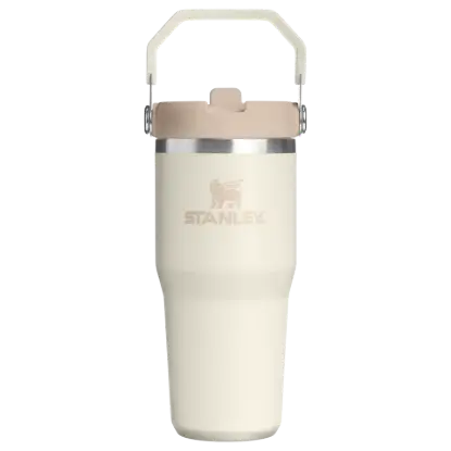 Stanley 0.41L IceFlow Flip Straw Tumbler - Pipetli Termos Bardak Cream