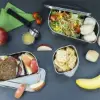 Lurch 1.2L Salad Box Bölmeli Çelik Salata Kabı