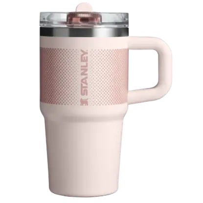 Stanley 0.6L Quencher ProTour Flip Straw Tumbler Pipetli Termos Bardak Rose Quartz Fade
