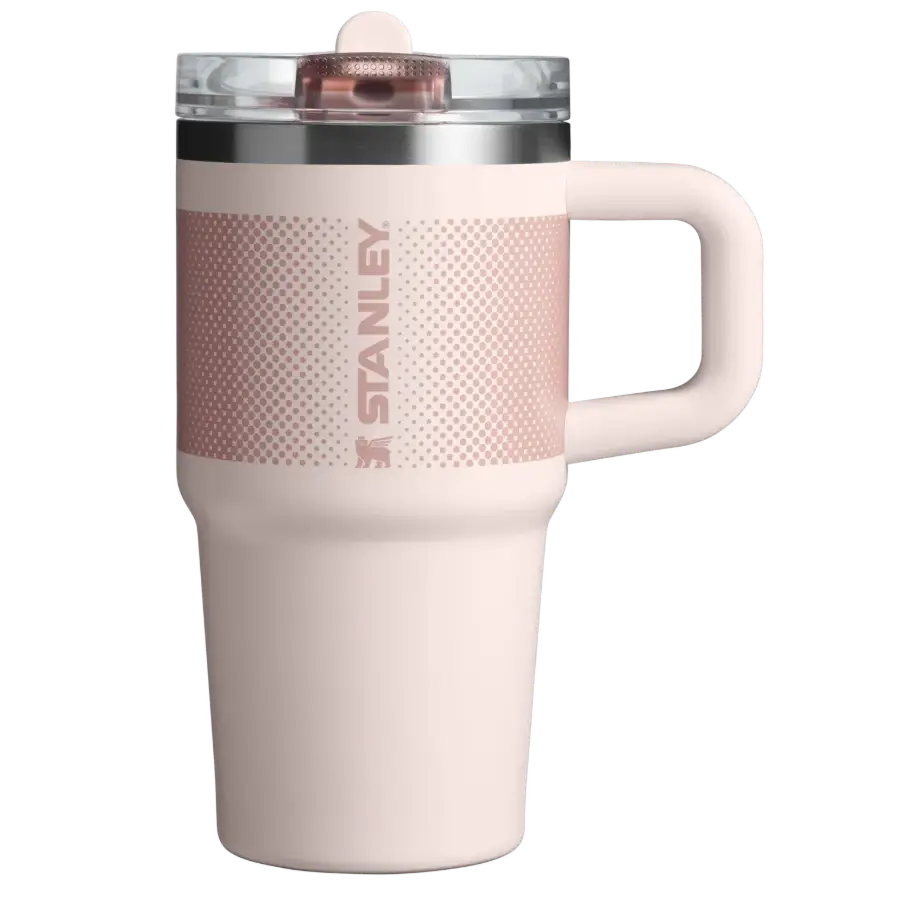 Stanley 0.6L Quencher ProTour Flip Straw Tumbler Pipetli Termos Bardak Rose Quartz Fade