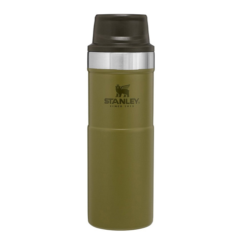 Stanley 0.47L Classic Trigger-Action Travel Mug - Olive Drab için detaylar