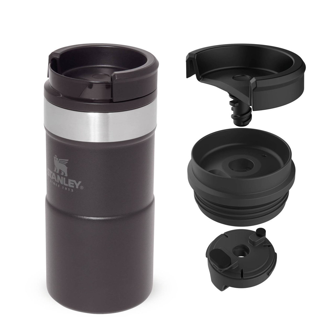 Stanley 0.25L Classic Neverleak™ Travel Mug Matte Black 1009856