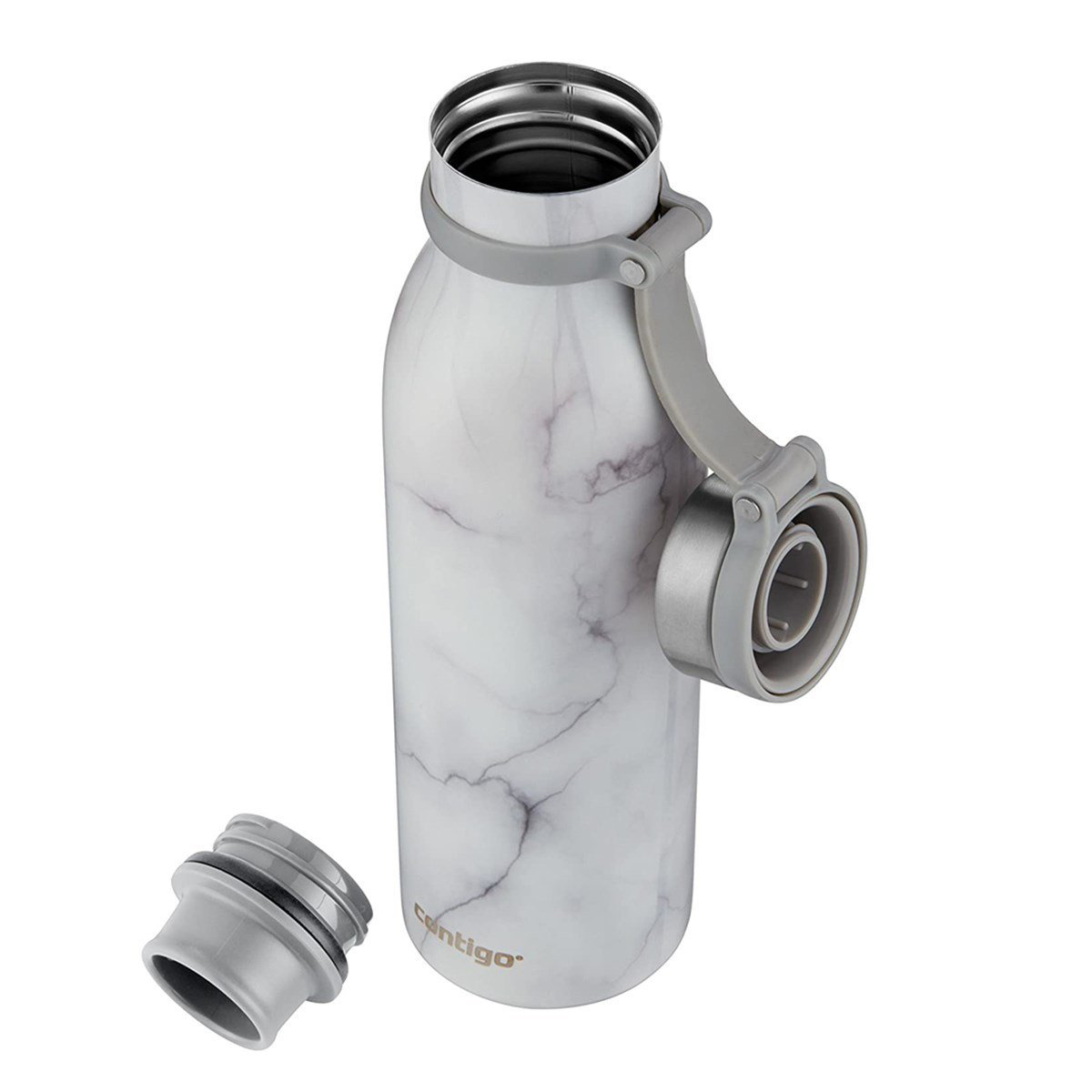 Contigo Matterhorn Thermalock 0.59l Vakumlu Termos - White Marble Gri 