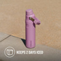 Stanley 0.6L The Iceflow™ Fast Flow Bottle - Yalıtımlı Çelik Şişe - Lilac için detaylar