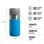 Stanley 0.47L The Quick Flip  Water Bottle - Azure - Mavi için detaylar